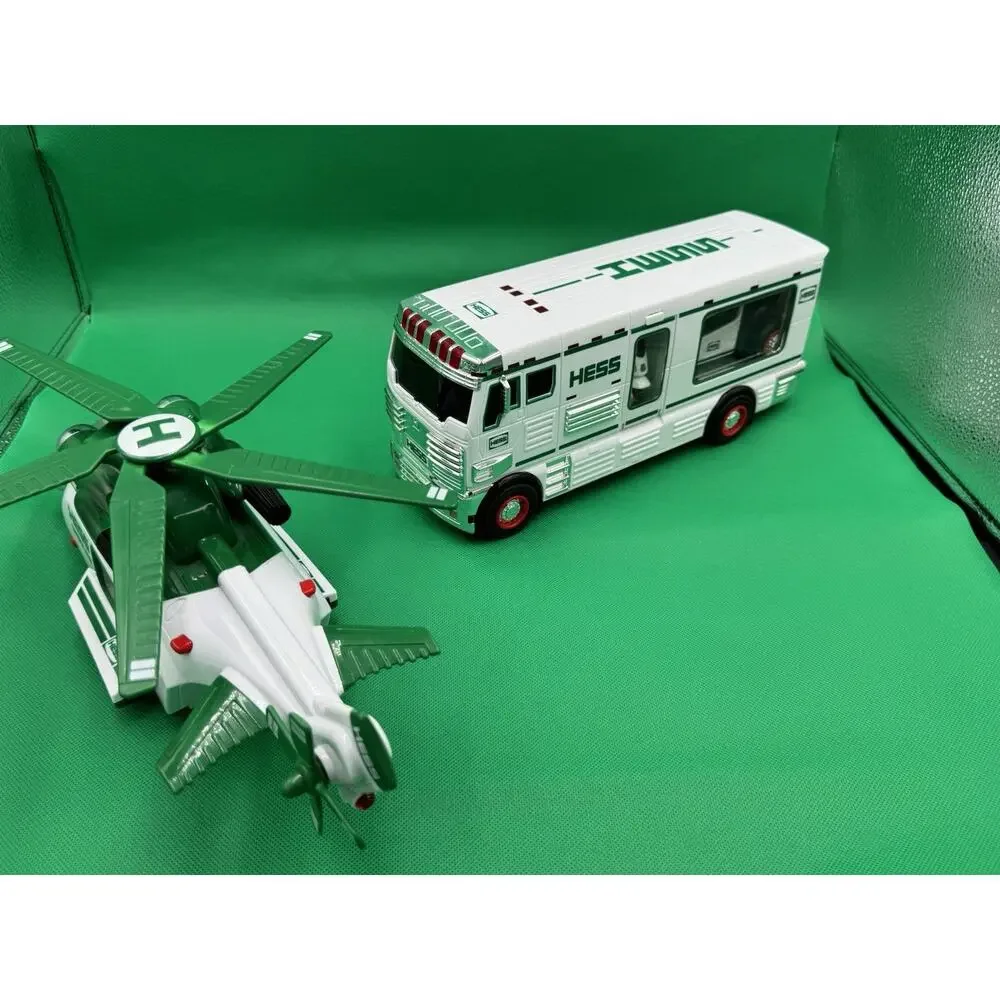 Vintage Hess Toy Lot 1998 Recreation Van RV Helicopter SUV Dune Buggy Motorcycle